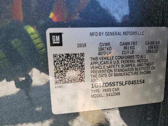 1G1ZD5ST5LF045154 - 2020 CHEVROLET MALIBU LT GRAY photo 13