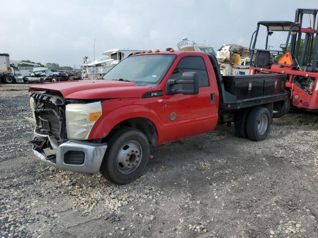 1FDRF3GT7BEA67381 - 2011 FORD F350 SUPER DUTY RED photo 1