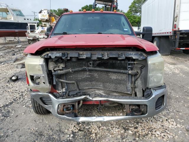 1FDRF3GT7BEA67381 - 2011 FORD F350 SUPER DUTY RED photo 5