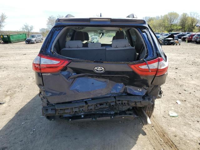 5TDKZ3DC1KS977524 - 2019 TOYOTA SIENNA LE BLUE photo 6