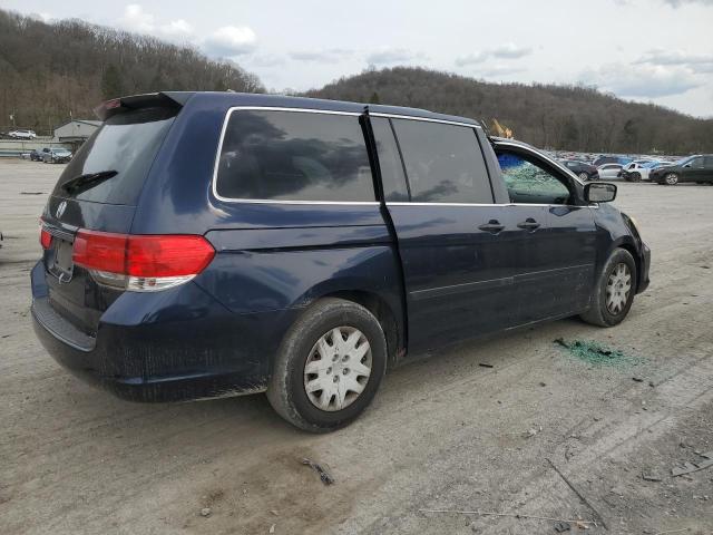 5FNRL38258B106740 - 2008 HONDA ODYSSEY LX BLUE photo 3