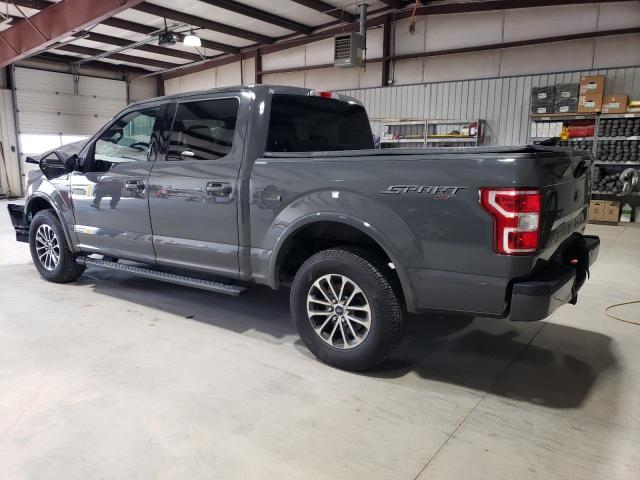 1FTEW1EP6JFB22652 - 2018 FORD F150 SUPERCREW GRAY photo 2