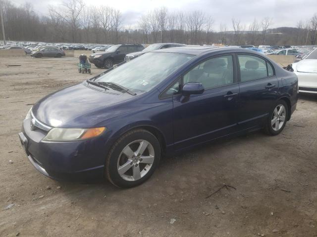 1HGFA16897L105494 - 2007 HONDA CIVIC EX BLUE photo 1