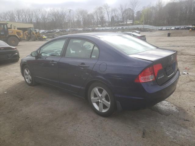 1HGFA16897L105494 - 2007 HONDA CIVIC EX BLUE photo 2