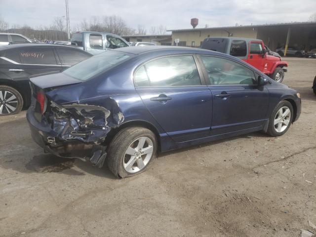 1HGFA16897L105494 - 2007 HONDA CIVIC EX BLUE photo 3