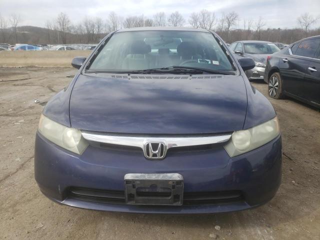 1HGFA16897L105494 - 2007 HONDA CIVIC EX BLUE photo 5