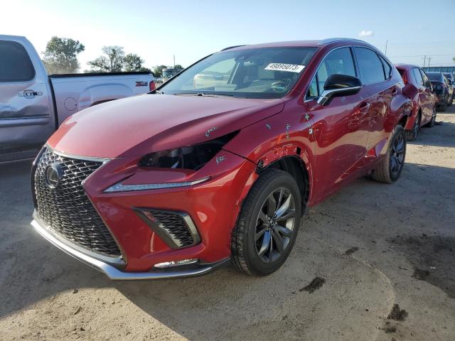 JTJSARBZ9M5032523 - 2021 LEXUS NX 300 BASE RED photo 1