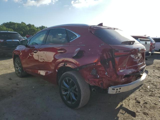 JTJSARBZ9M5032523 - 2021 LEXUS NX 300 BASE წითელი ფოტო 2