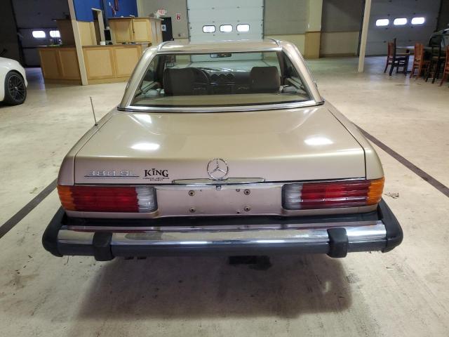 WDBBA45A5EA001448 - 1984 MERCEDES-BENZ 380 SL TAN photo 6