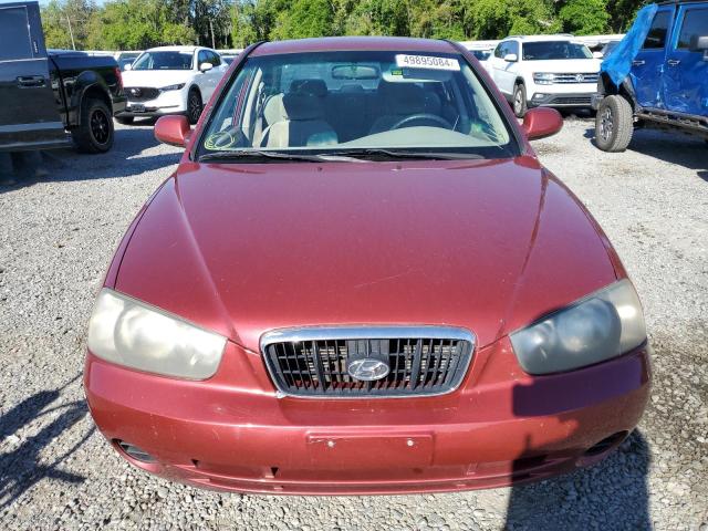 KMHDN45D23U499608 - 2003 HYUNDAI ELANTRA GLS RED photo 5