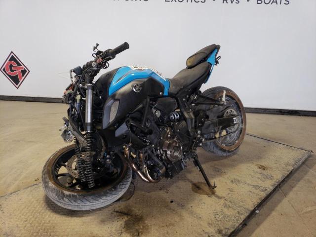 JYARM27E7KA004452 - 2019 YAMAHA MT07 BLUE photo 2