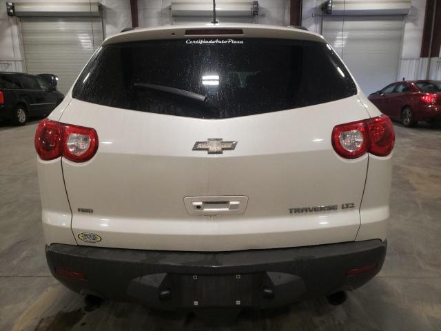 1GNKVLED8BJ408807 - 2011 CHEVROLET TRAVERSE LTZ WHITE photo 6