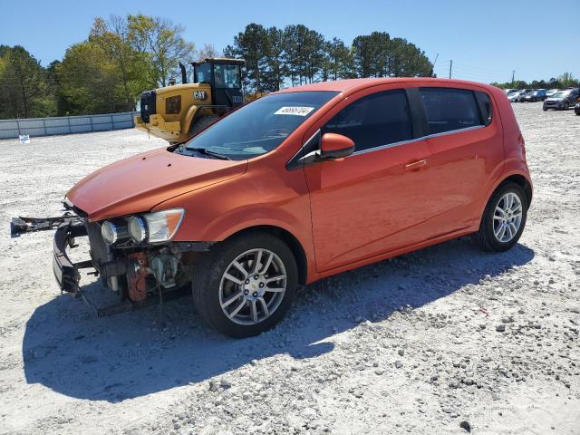 1G1JC6SH7C4172663 - 2012 CHEVROLET SONIC LT ORANGE photo 1