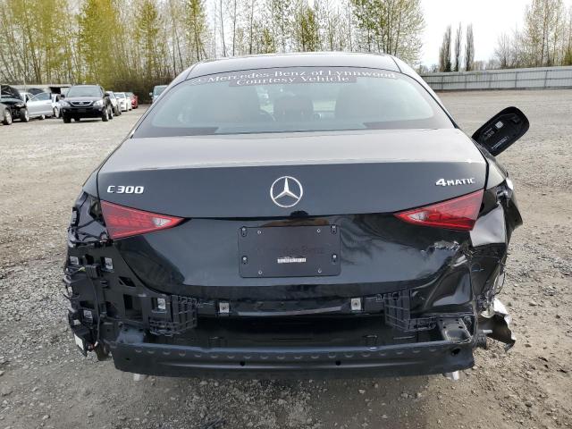 W1KAF4HB5RR163211 - 2024 MERCEDES-BENZ C 300 4MATIC BLACK photo 6