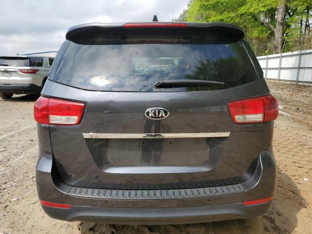 KNDMB5C14G6088703 - 2016 KIA SEDONA LX GRAY photo 6