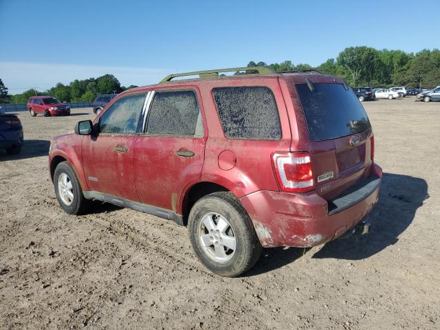 1FMCU03Z58KA16606 - 2008 FORD ESCAPE XLT BURGUNDY photo 2