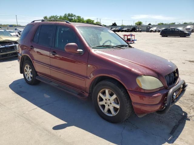 4JGAB72E51A232522 - 2001 MERCEDES-BENZ ML 430 BURGUNDY photo 4