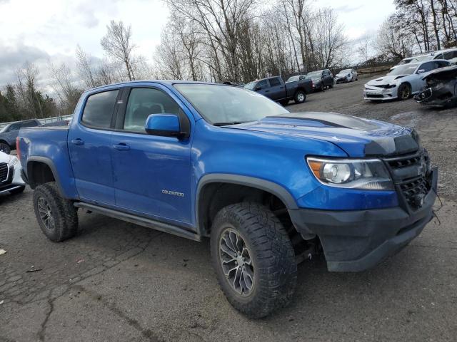 1GCGTEEN0J1300981 - 2018 CHEVROLET COLORADO ZR2 BLUE photo 4