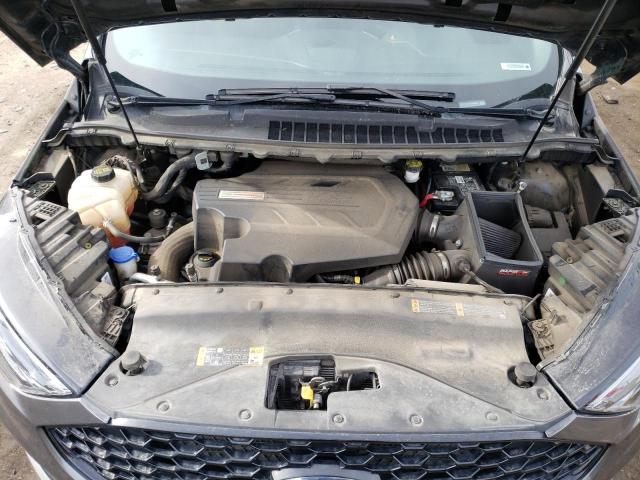 2FMPK4AP7KBB68839 - 2019 FORD EDGE ST GRAY photo 12