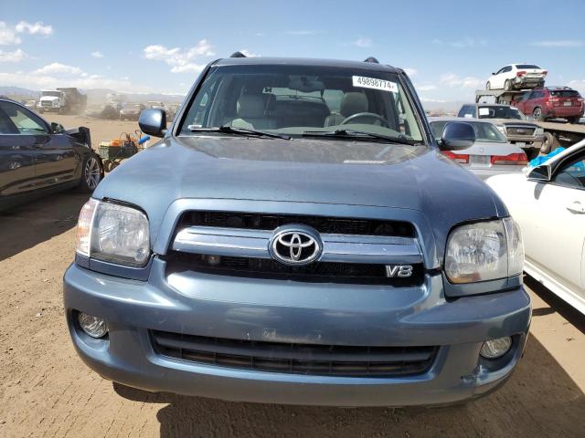 5TDBT48A15S247665 - 2005 TOYOTA SEQUOIA LIMITED BLUE photo 5