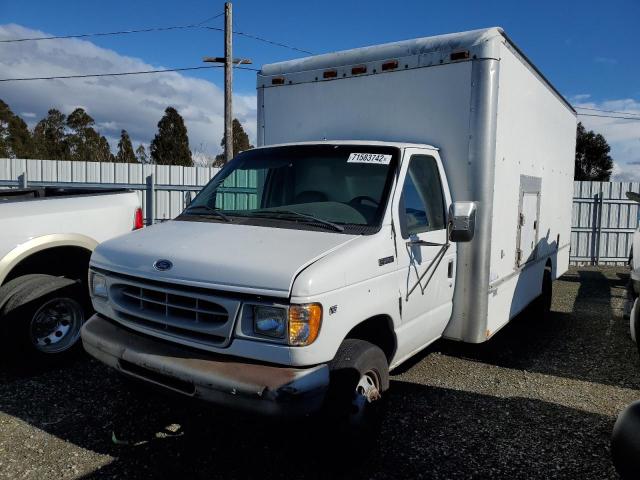 1FDXE47S4WHA52526 - 1998 FORD ECONOLINE E450 SUPER DUTY COMMERCIAL CUTAWAY VAN WHITE photo 1