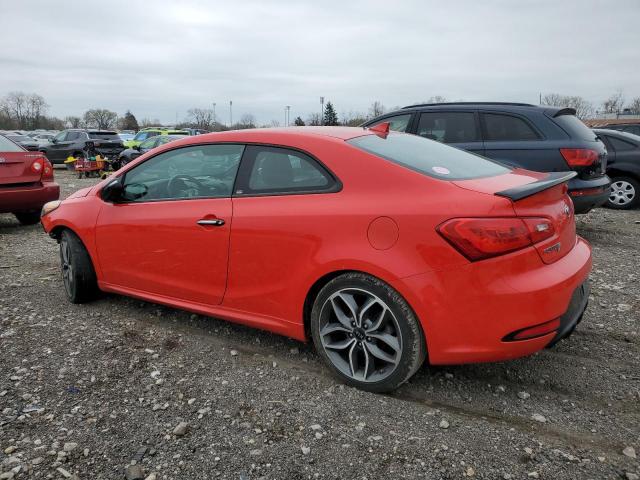 KNAFZ6A35G5644454 - 2016 KIA FORTE SX RED photo 2