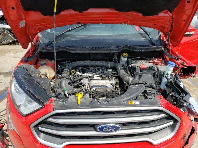 MAJ3S2GE0KC275279 - 2019 FORD ECOSPORT SE Rojo foto 11