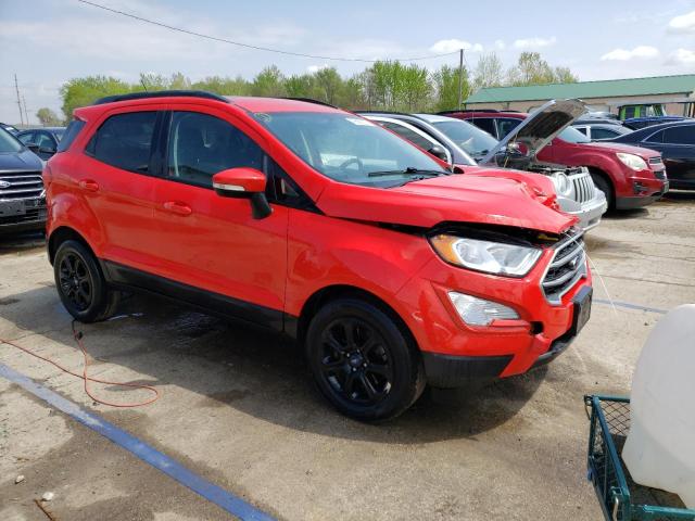 MAJ3S2GE0KC275279 - 2019 FORD ECOSPORT SE Rojo foto 4