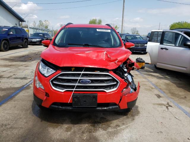 MAJ3S2GE0KC275279 - 2019 FORD ECOSPORT SE Rojo foto 5