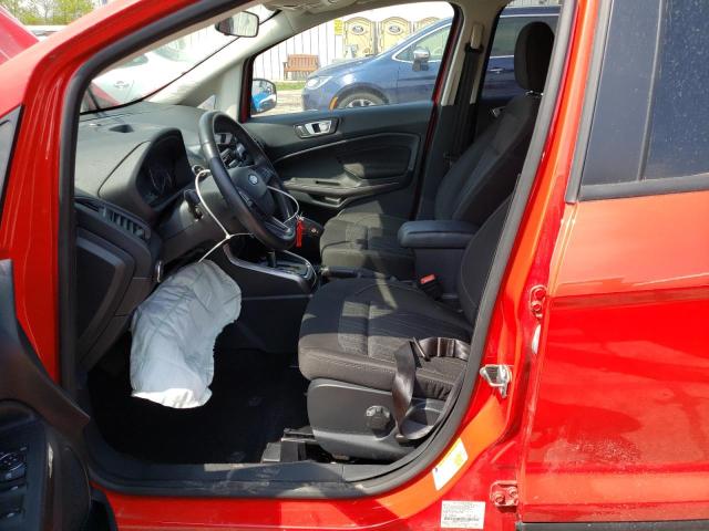 MAJ3S2GE0KC275279 - 2019 FORD ECOSPORT SE Rojo foto 7