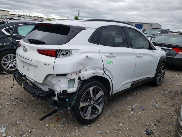 KM8K33A51MU637159 - 2021 HYUNDAI KONA LIMITED WHITE photo 3