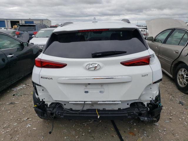 KM8K33A51MU637159 - 2021 HYUNDAI KONA LIMITED WHITE photo 6