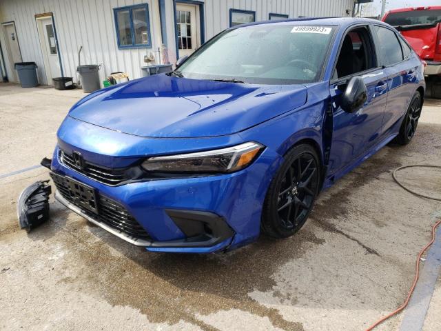 2HGFE2F57NH580913 - 2022 HONDA CIVIC SPORT 蓝色 照片 1