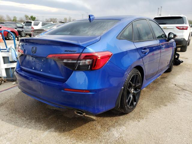 2HGFE2F57NH580913 - 2022 HONDA CIVIC SPORT 蓝色 照片 3
