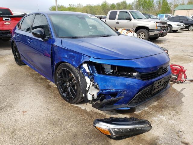 2HGFE2F57NH580913 - 2022 HONDA CIVIC SPORT 蓝色 照片 4