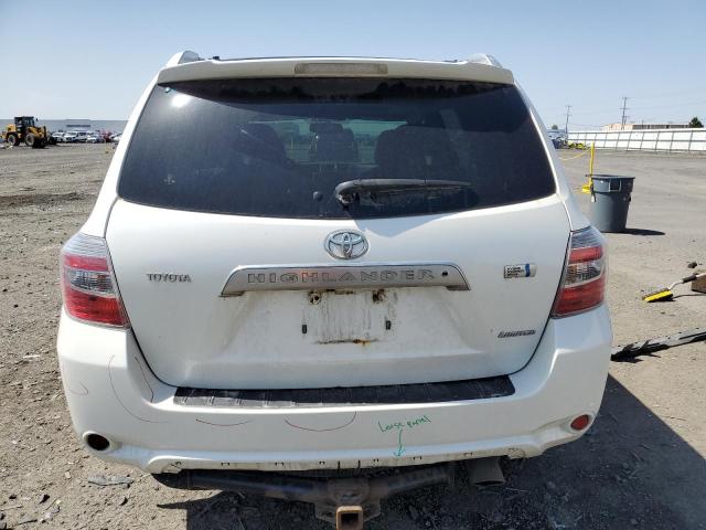 JTEEW44A082018685 - 2008 TOYOTA HIGHLANDER HYBRID LIMITED WHITE photo 6