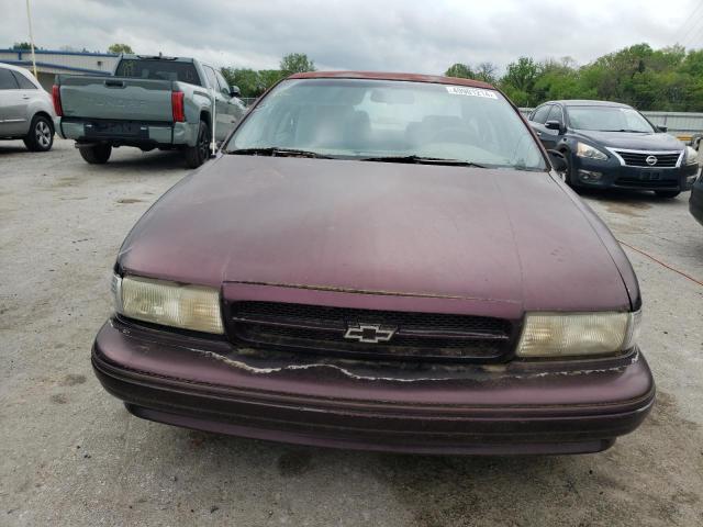 1G1BL52P0SR124140 - 1995 CHEVROLET CAPRICE / CLASSIC SS BURGUNDY photo 5