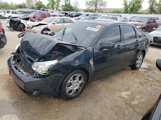 1FAHP36N89W201907 - 2009 FORD FOCUS SES BLACK photo 1