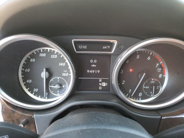 4JGDA5HB3CA000859 - 2012 MERCEDES-BENZ ML 350 4MATIC SILVER photo 9