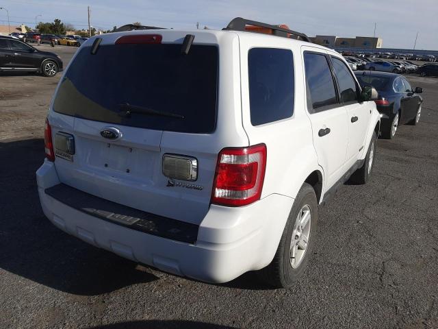 1FMCU49H68KC44927 - 2008 FORD ESCAPE HEV WHITE photo 3