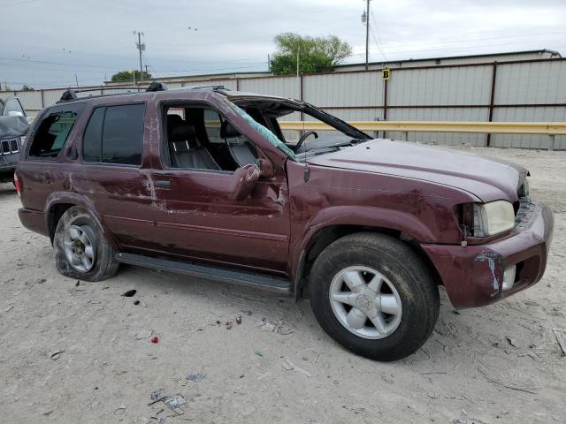 JN8DR09X41W579911 - 2001 NISSAN PATHFINDER LE 勃艮第红 照片 4