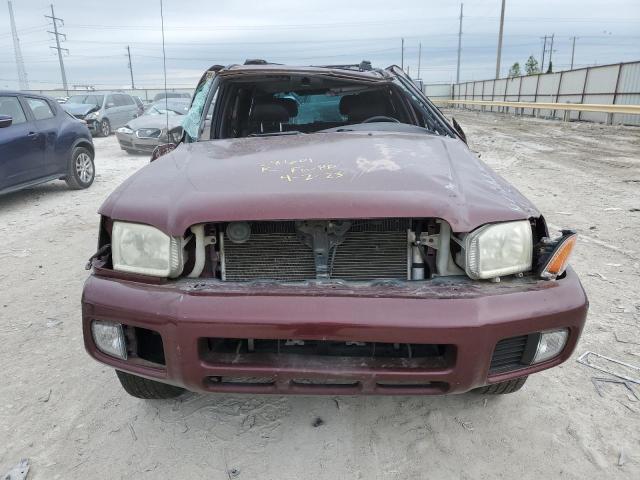 JN8DR09X41W579911 - 2001 NISSAN PATHFINDER LE 勃艮第红 照片 5