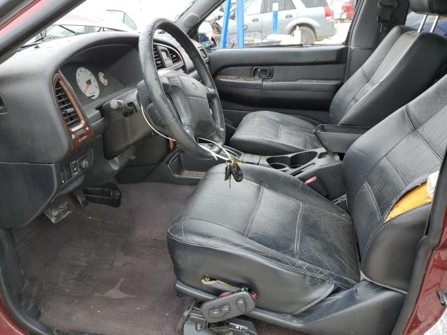 JN8DR09X41W579911 - 2001 NISSAN PATHFINDER LE 勃艮第红 照片 7