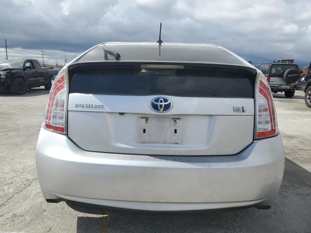 JTDKN3DU7D0348666 - 2013 TOYOTA PRIUS SILVER photo 6