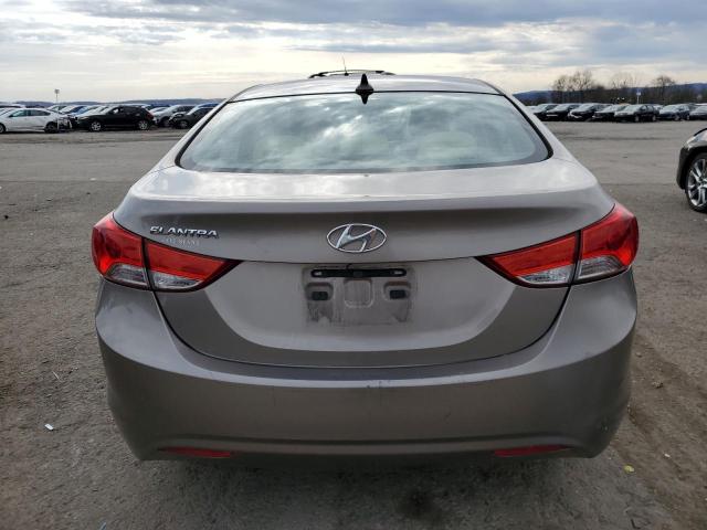 5NPDH4AE1DH186734 - 2013 HYUNDAI ELANTRA GLS GRAY photo 6