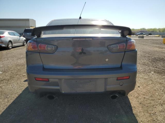 JA3AV66V89U029715 - 2009 MITSUBISHI LANCER RALLIART GRAY photo 6