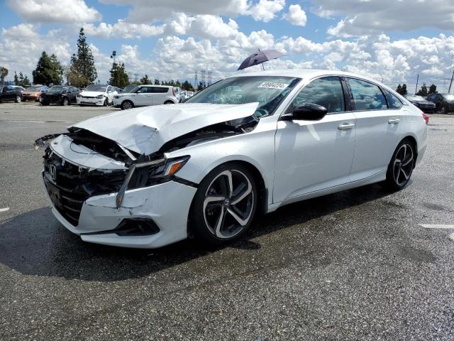 1HGCV1F42NA072920 - 2022 HONDA ACCORD SPORT SE WHITE photo 1