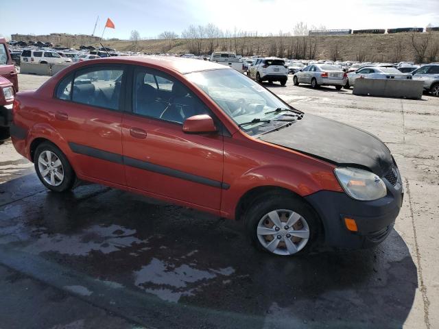 KNADE223496549214 - 2009 KIA RIO BASE ORANGE photo 4