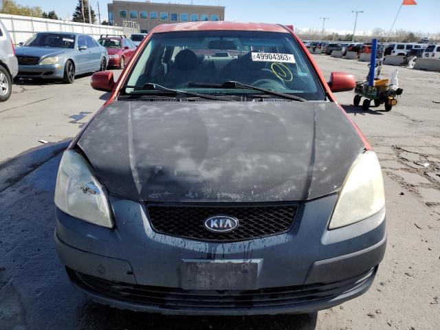 KNADE223496549214 - 2009 KIA RIO BASE ORANGE photo 5