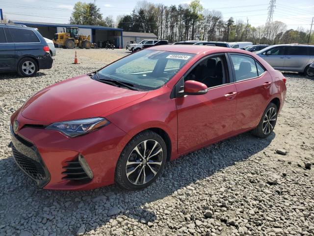 2T1BURHE5HC923836 - 2017 TOYOTA COROLLA L RED photo 1